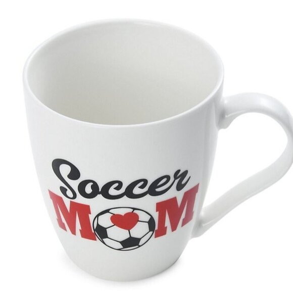 NEW Pfaltzgraff Soccer Mom Porcelain Barrel Mug - Picture 2 of 3